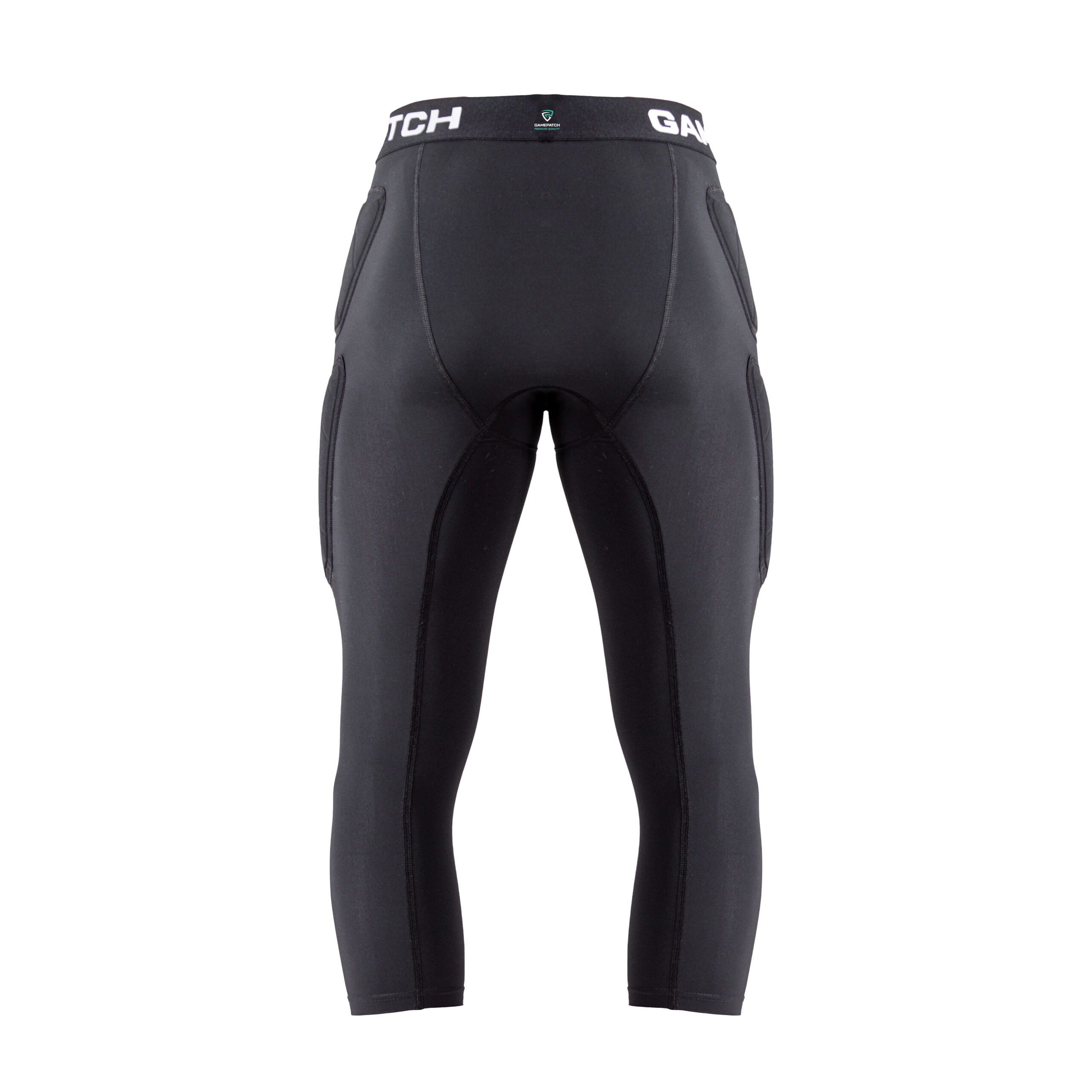 Gamepatch 3/4 Apatinės Kompresinės Tamprės su Apsaugomis PRO+ (juoda) - Image 3