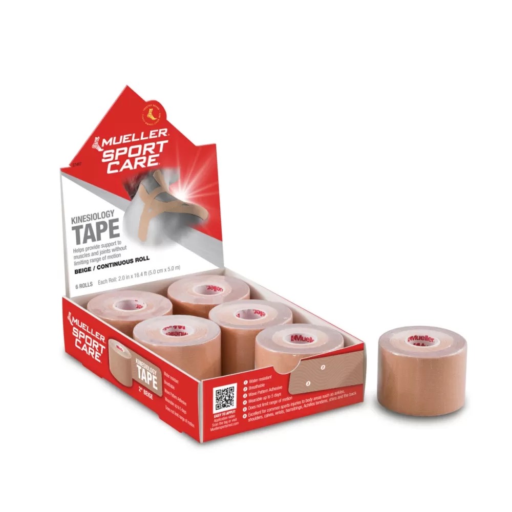 Mueller® kineziologinis teipas, kūno spalvos, 5cm x 5m - Image 2